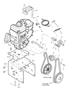 Engine Diagram and Parts List for 626752X16B-ST7526 2007 Briggs and Stratton Snow Blower